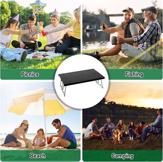 Omgoods - Opvouwbare Campingtafel - Ultralichte Aluminium Tafel voor Outdoor - 33×22×11 cm van Omgoods — afbeelding 5