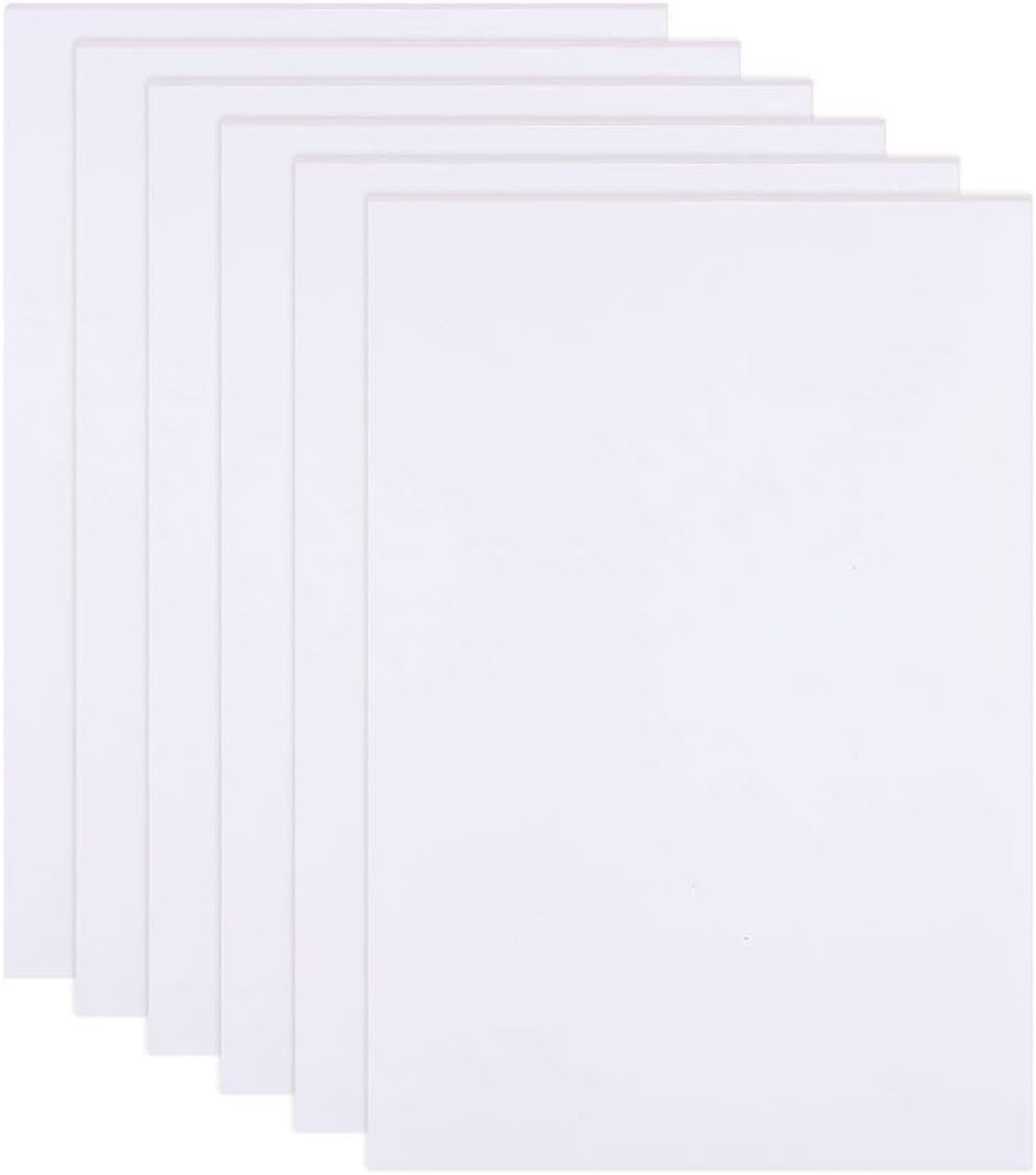 SnelShoppen - 10 Stuks Zelfklevende Foam Vellen Wit Antislip EVA Foam Pad Mat met Zelfklevende Achterkant voor Meubels en Deuren 30x21x0.1cm