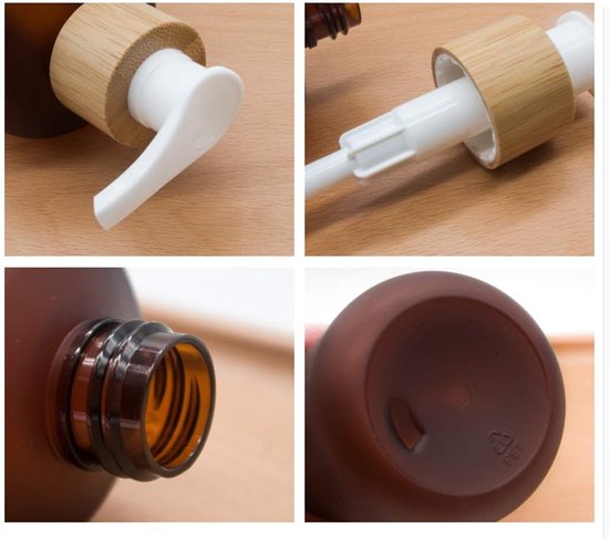 2 Pack 250ml/8oz Lege Plastic Pompflessen - Toiletten Dispenser - Zeep Lotion Dispenser Containers - Badaccessoires Met Lotion Pompen — afbeelding 4