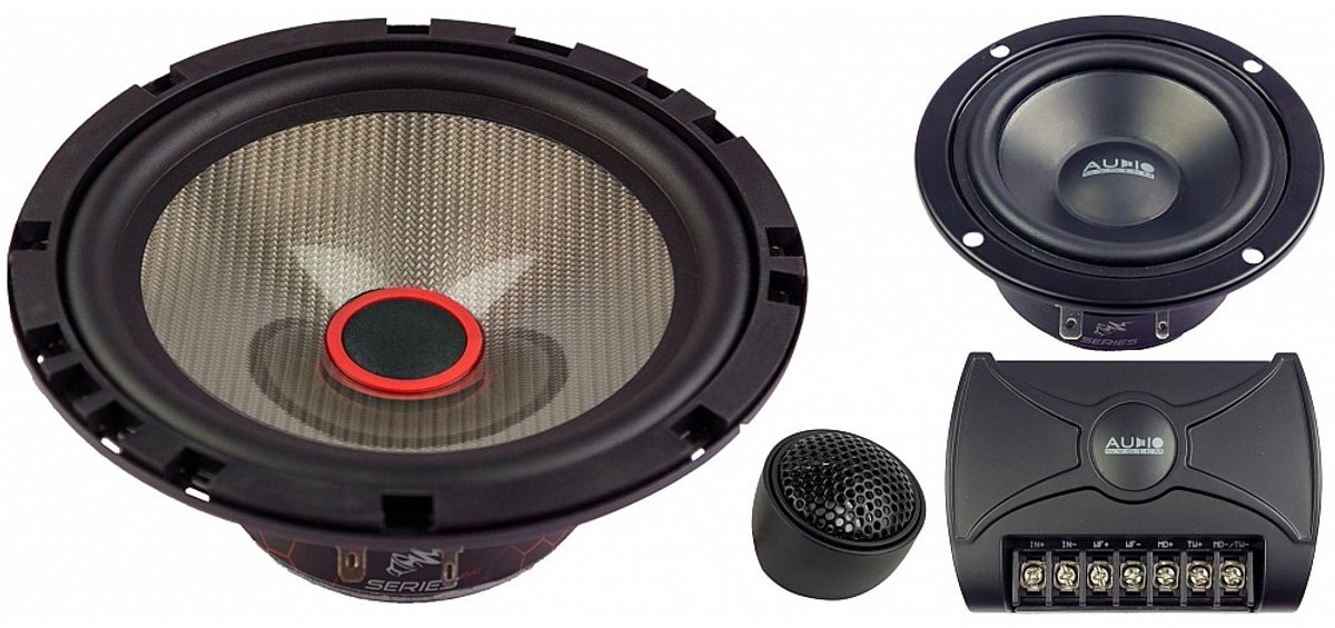 Audio System Carbon 165/3 16.5cm / Composet 3-weg speakers / Auto speakers / Luidsprekers 6.5'' – foto 3