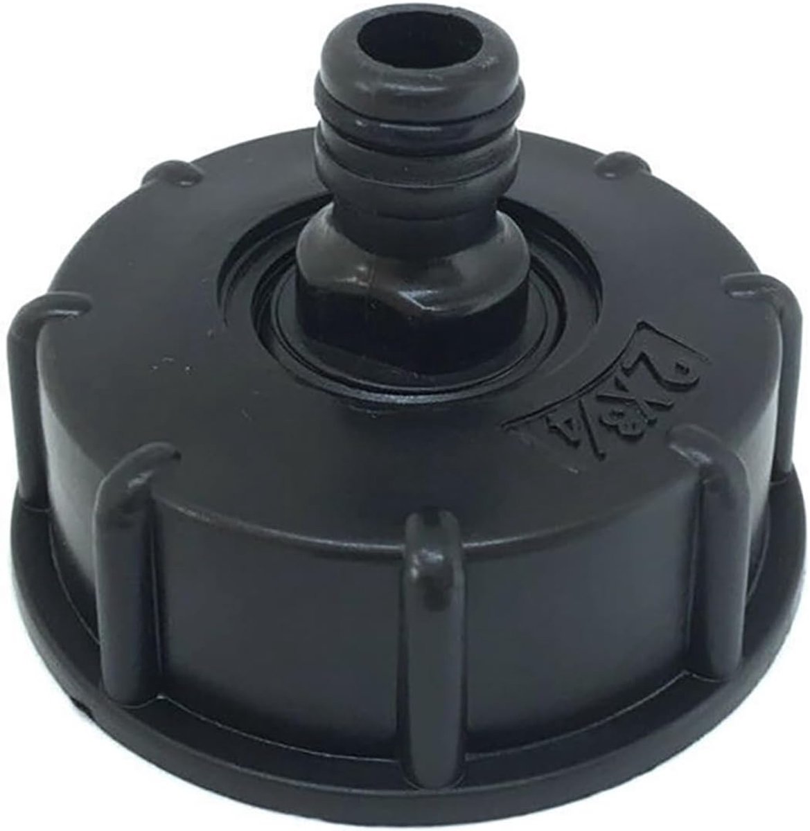 IBC tank adapter 60mm - kunststof - voor 3/4" waterafvoer - eenvoudig te installeren - ShopVlot