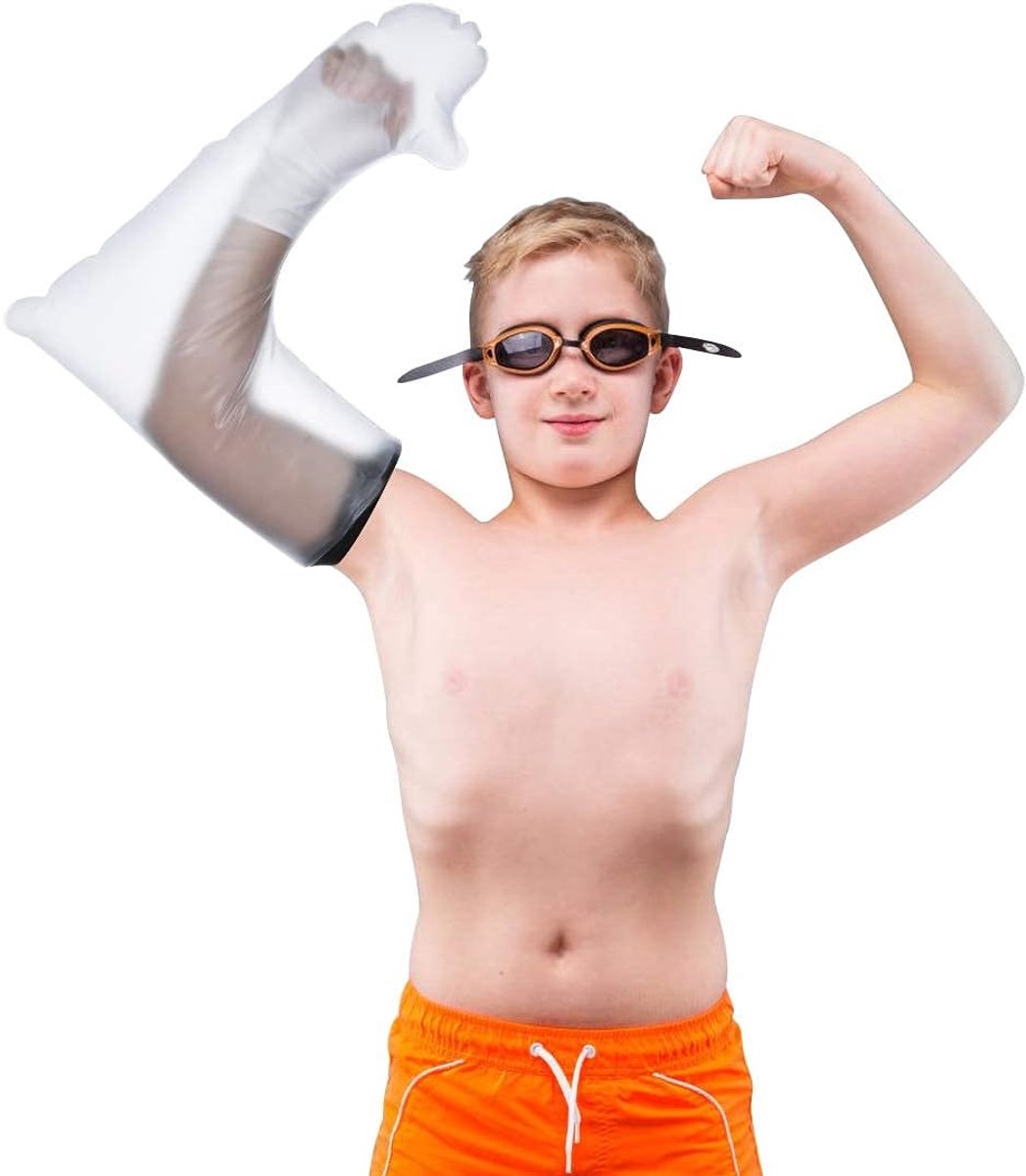 SnelShoppen - Kids Gipsbescherming voor Douche, Waterdichte Herbruikbare Plakband Bescherming voor Hand, Pols, Vinger Wond, Eén Maat, Ideaal voor Kind
