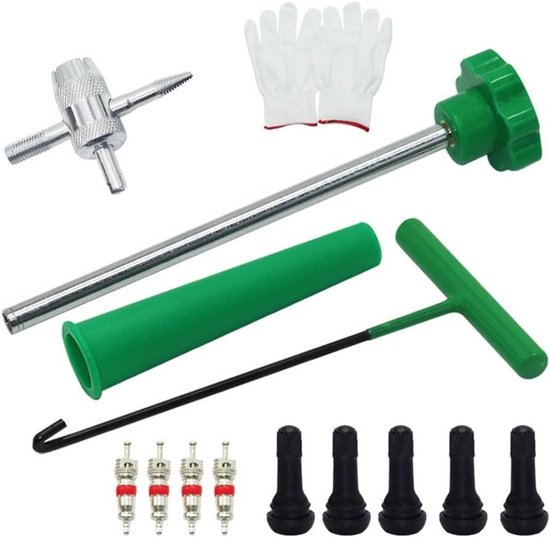 Ventielsteel Gereedschap - Bandventiel Reparatie - Banden Onderhoud - Roestvrij Staal - 4 Stuks - Zilver — afbeelding 5
