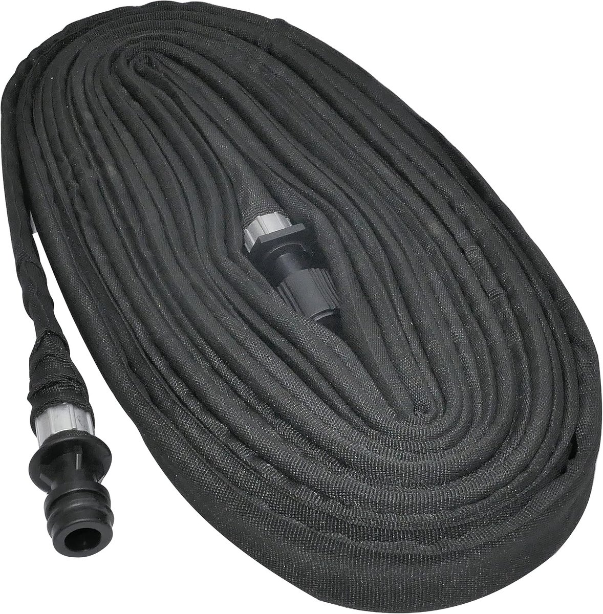 SnelShoppen - Microporeuze platte druppelslang 25/4 mm - lengte 7.5 m - met snelle koppeling voor tuin, irrigatie, planten, bloemen, hagen