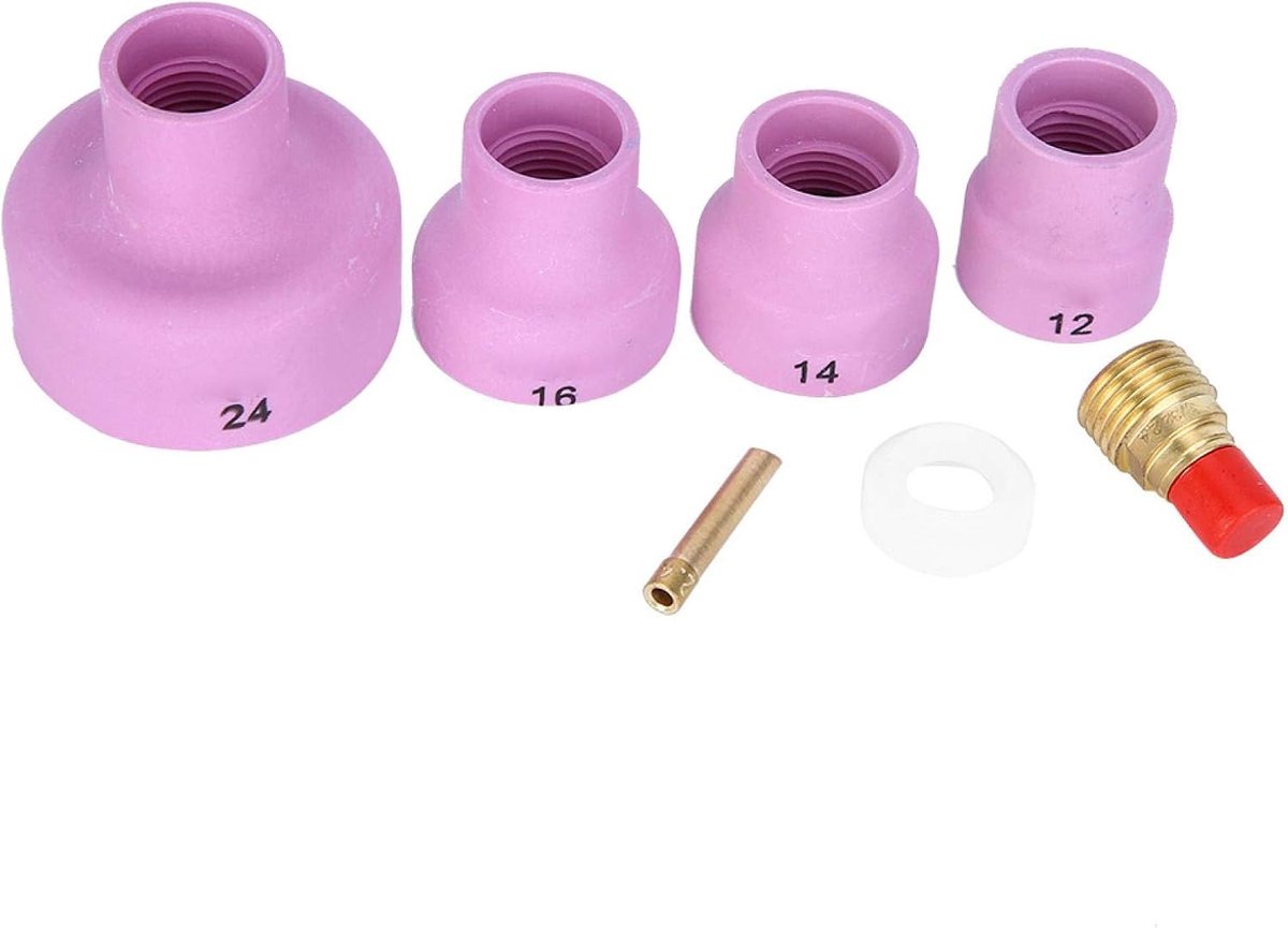 SnelShoppen - Lasapparatuur voor Keramische Spuitkoppen WIG Collet Lens Lichaam Keramische Mondstuk WIG Lasbrander - Hoge Temperatuur Weerstand, Lange