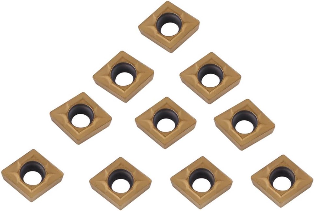 SnelShoppen - 10 Stuks CNC Carbide Snijkoppen, Harde Staal Inserts, CCMT060204-HM YBC251, Voor Draai- en Freeswerkzaamheden, Hoogwaardige Gereedschapp
