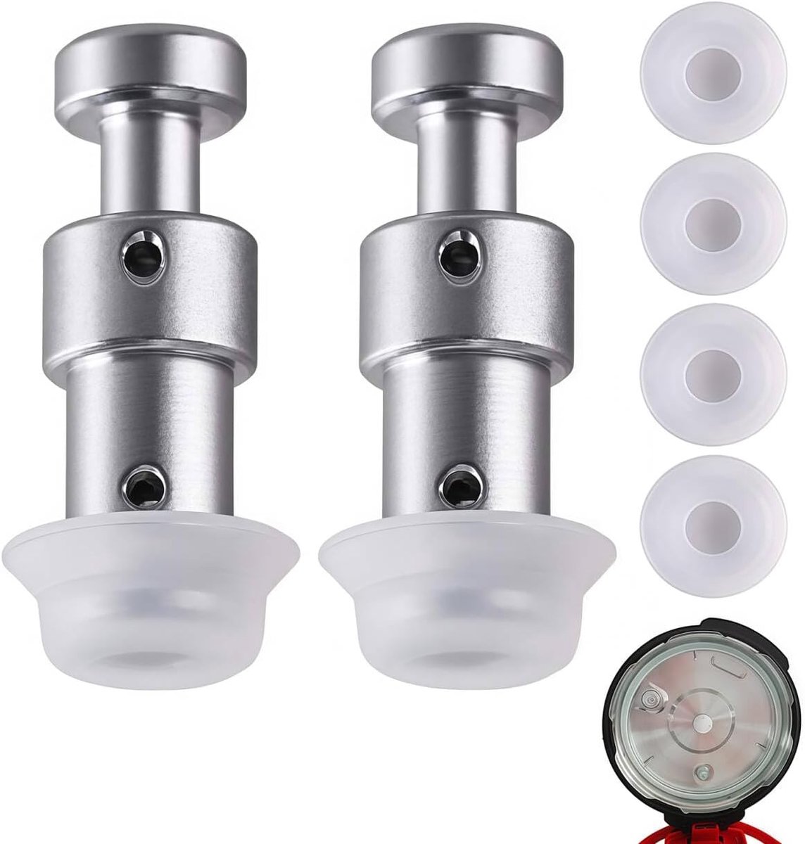 SnelShoppen - 2 Pack Vlotterventiel voor Instant Pot Vervangingsonderdelen Geschikt voor Duo 3, 5, 6 Qt Duo Plus 3, 6 Qt Ultra 3, 6, 8 Qt Lux 3 Qt