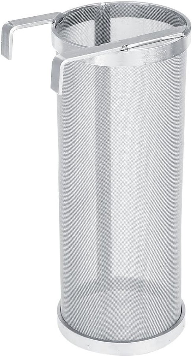 SnelShoppen - RVS Bierfilter Set 300 Micron - Filtratie Gereedschap voor Thuisbrouwerij en Wijnbereiding - 15 x 35 cm - Ideaal voor Feest en Keuken
