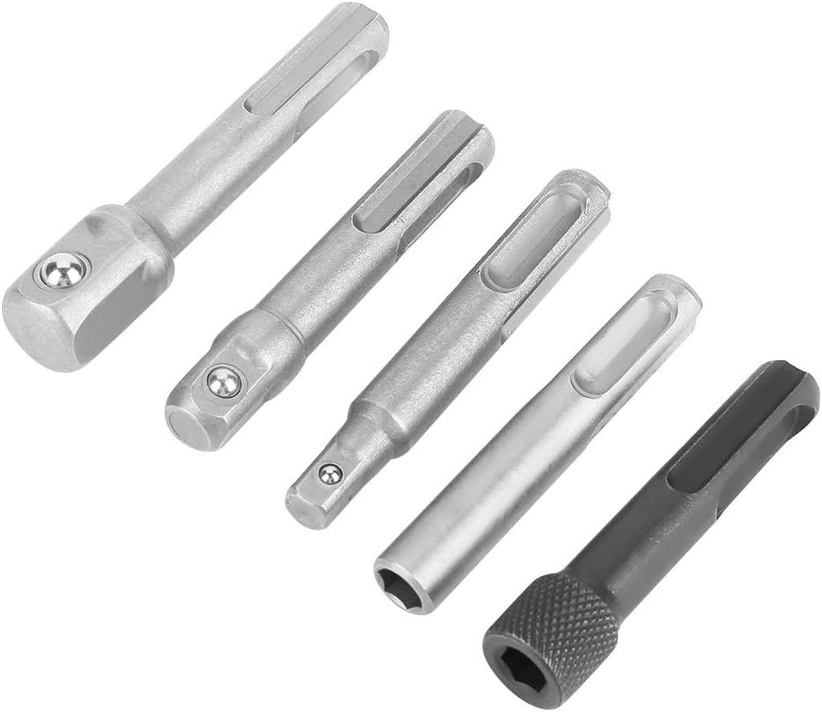 SnelShoppen - SDS Plus Adapter Steel Socket Adapter + SDS Chuck Adapter Socket Hexagon Verlenger, Duurzaam Gereedschap 5 Maten voor Professioneel Gebr