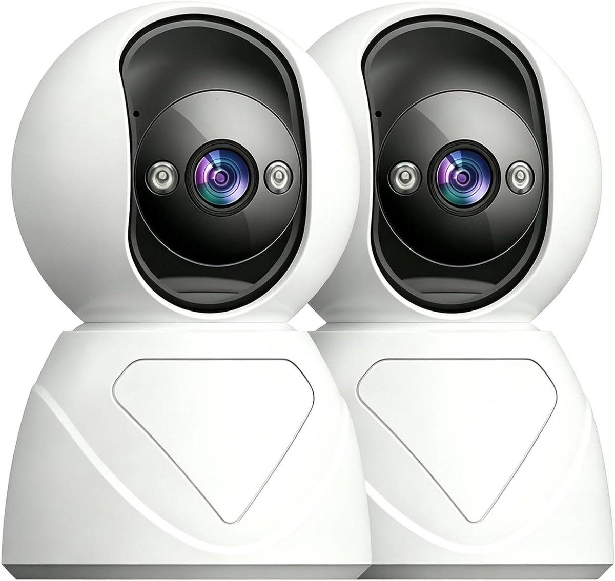 Beveiligingscamera Binnen - Huis Camera - Huisbewaking Thuis - Bewegingsdetectie Geluid - 1080P HD - Wit