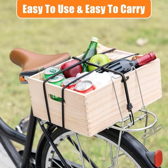Set van 10 Verstelbare Elastische Spanners met Haken voor Bagage, Tarps en Motorfietsen - Ideaal voor Camping en Vervoer (30cm/60cm/100cm) — afbeelding 5