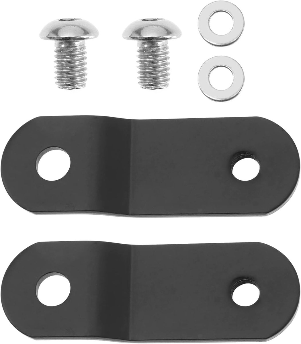 SnelShoppen - 2 Stuks Motorfiets Brandstoftank Heffer Staal Reserve Onderdelen Compatibel met Sportster XL883 1200 48 72 Zwart 1.5 Inch