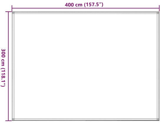 vidaXL - Tenttapijt - 300x400 - cm - beige van Merkloos — afbeelding 3