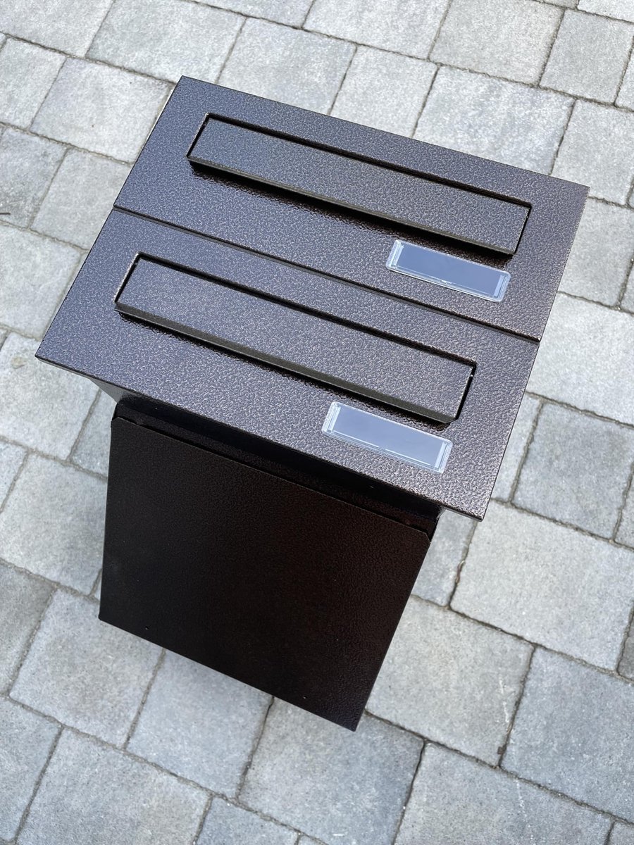 Solidchoice - Dubbele Inbouw Brievenbus voor Meergezinswoningen