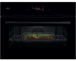AEG NKK8N621B Compacte Combi Oven met Magnetron 45 cm – TFT Touchscreen – Kerntemperatuursensor – WiFi – Zwart