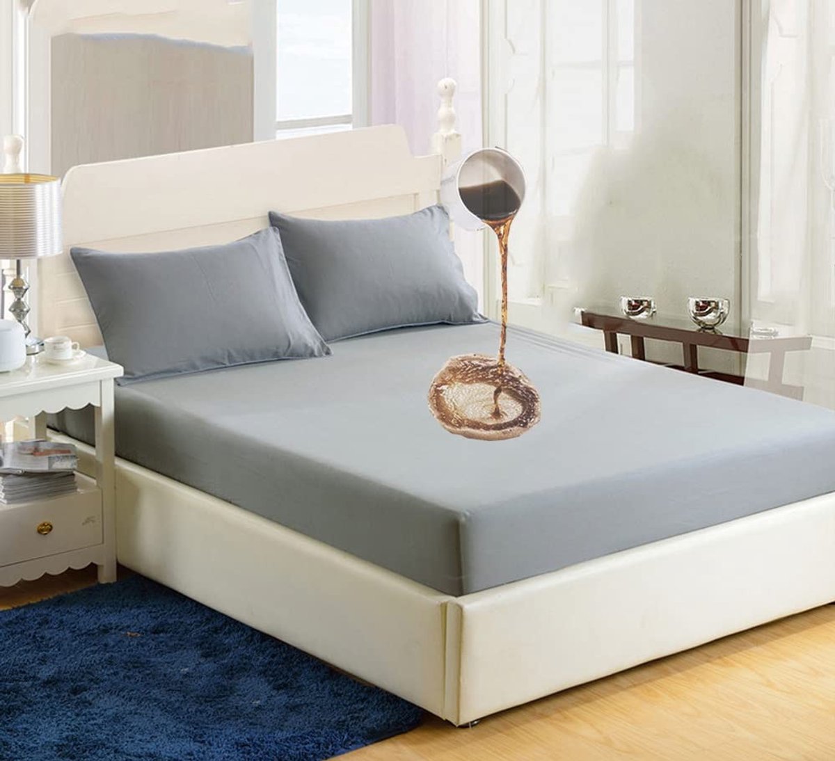 Solidchoice - Waterdichte Matrasbeschermer voor King Size, 30 cm Diep