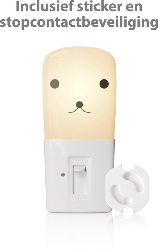 Liefjes & Co Nachtlampje Kinderen Dimbaar - Baby - Automatische Lichtsensor - Met Stopcontactbeschermers - 2 Stuks van Liefjes & Co — afbeelding 4