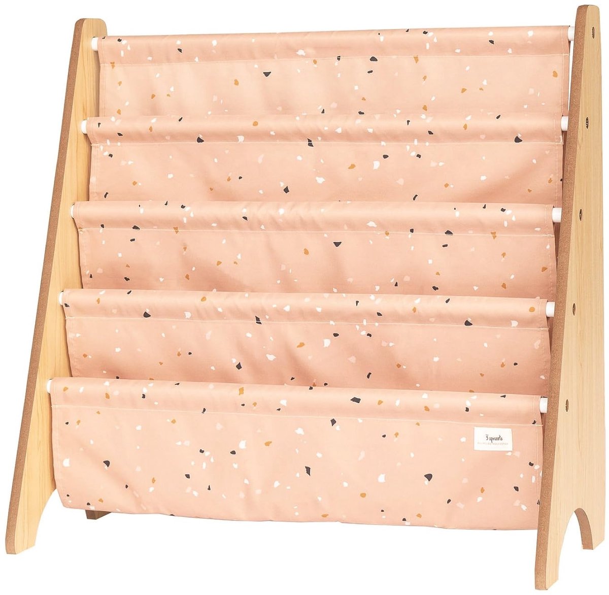 Montessori Houten Kinderboekenkast - Voorwaarts Gerichte Boekenkast voor Kinderen - Open Opbergrek voor Boeken, Tijdschriften en Leesboeken - Ideaal voor Kinderkamer, Speelkamer en Kleuterkamer - Hout