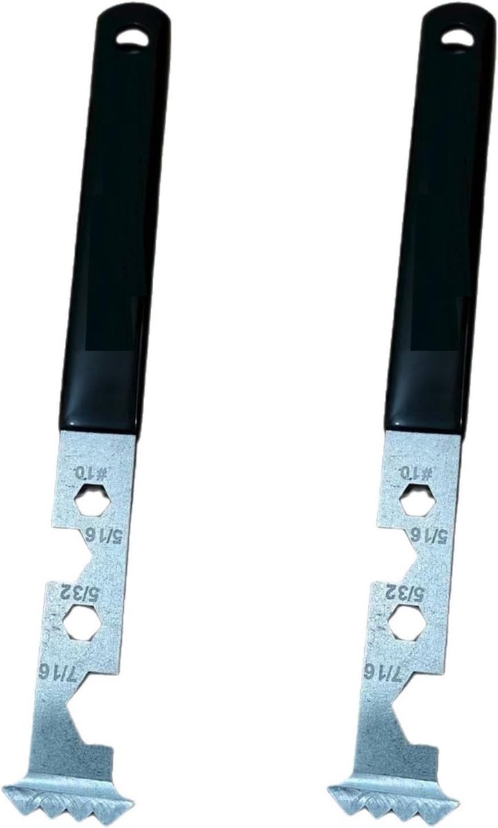 2-in-1 Straatsteenheffer - Zilver en Zwart - 228 x 20 x 4 mm - Duurzaam Gereedschap voor Tuin en Terras