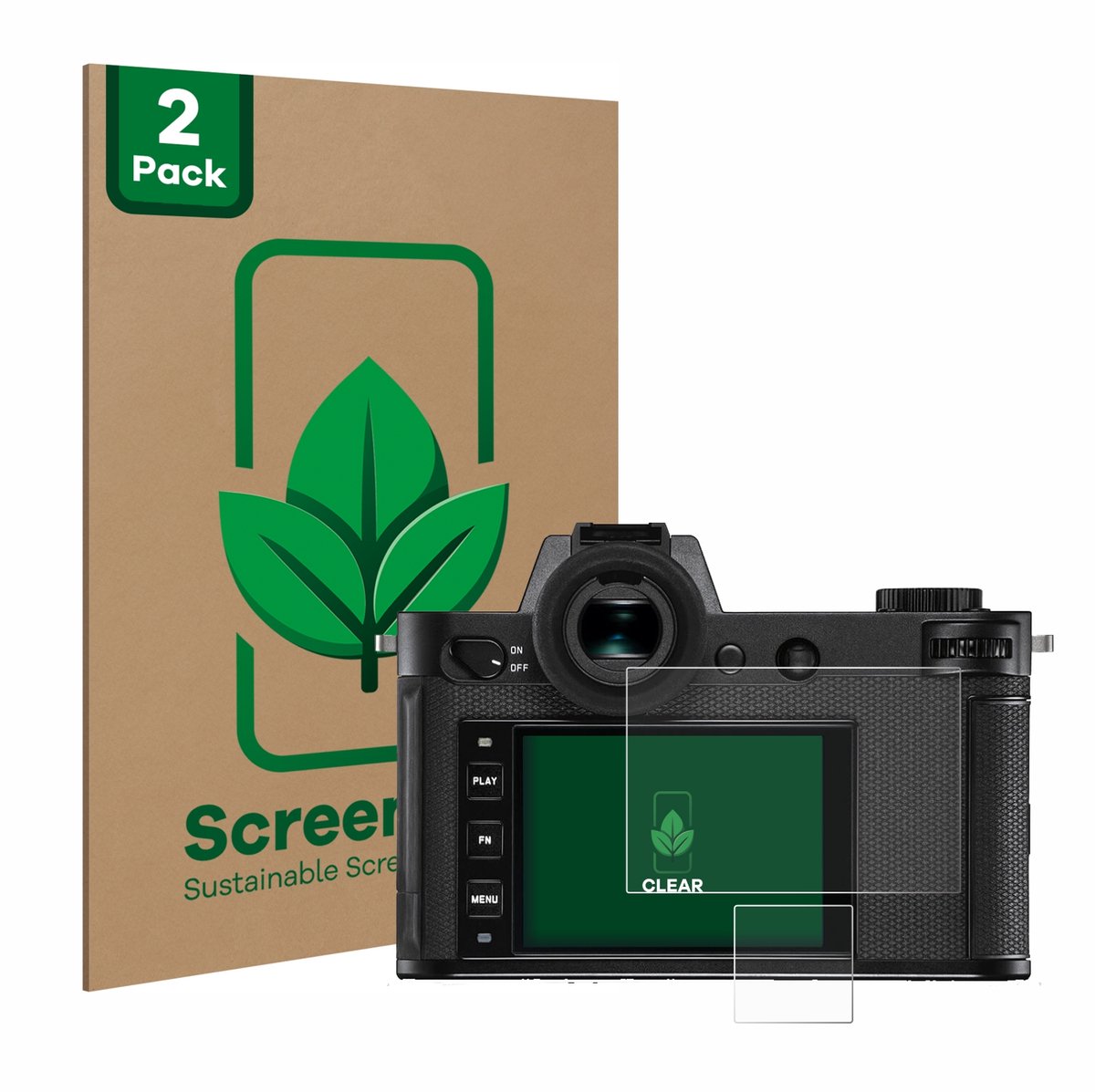 2 Stuks Screenprotector voor Leica SL2-S - Hoogwaardige Beschermfolie transparant