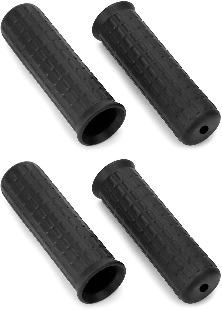 Solidchoice - 4-delige Kruiwagenstelen - Antislip - 30 mm Binnendiameter - 12 cm Lengte - Universeel Vervangend Handvat - Geschikt voor Tuiniers