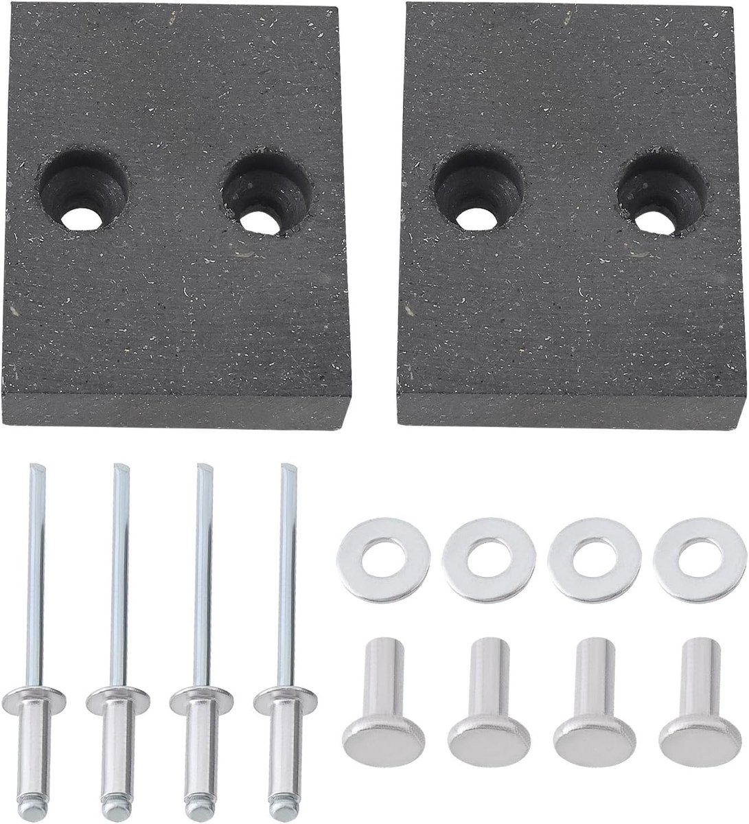 SnelShoppen - 2 Stuks Remblokken Vervangingsonderdeel 761-05007 Compatibel met MTD Cub Cadet Troy Bilt Grasmaaiers XT1-LT46, XT2-LX42, XT2-LX42 FAB, C