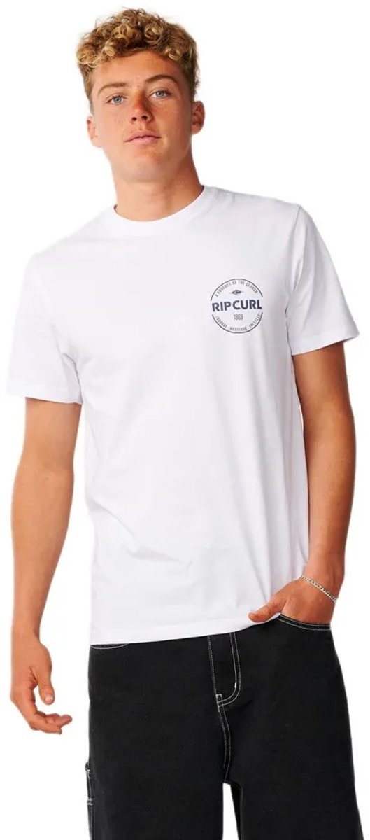 Rip Curl Staple T-shirt Met Korte Mouwen M Man Wit