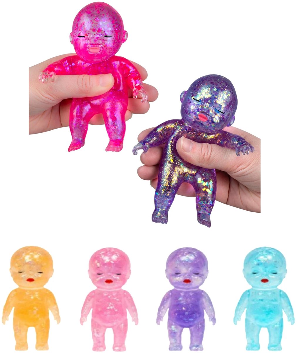 Baby Squishy stressbal - 1 exemplaar - Maltose - Slow Rising - Squeeze - Knijpbal - Bekend van - 14 cm groot