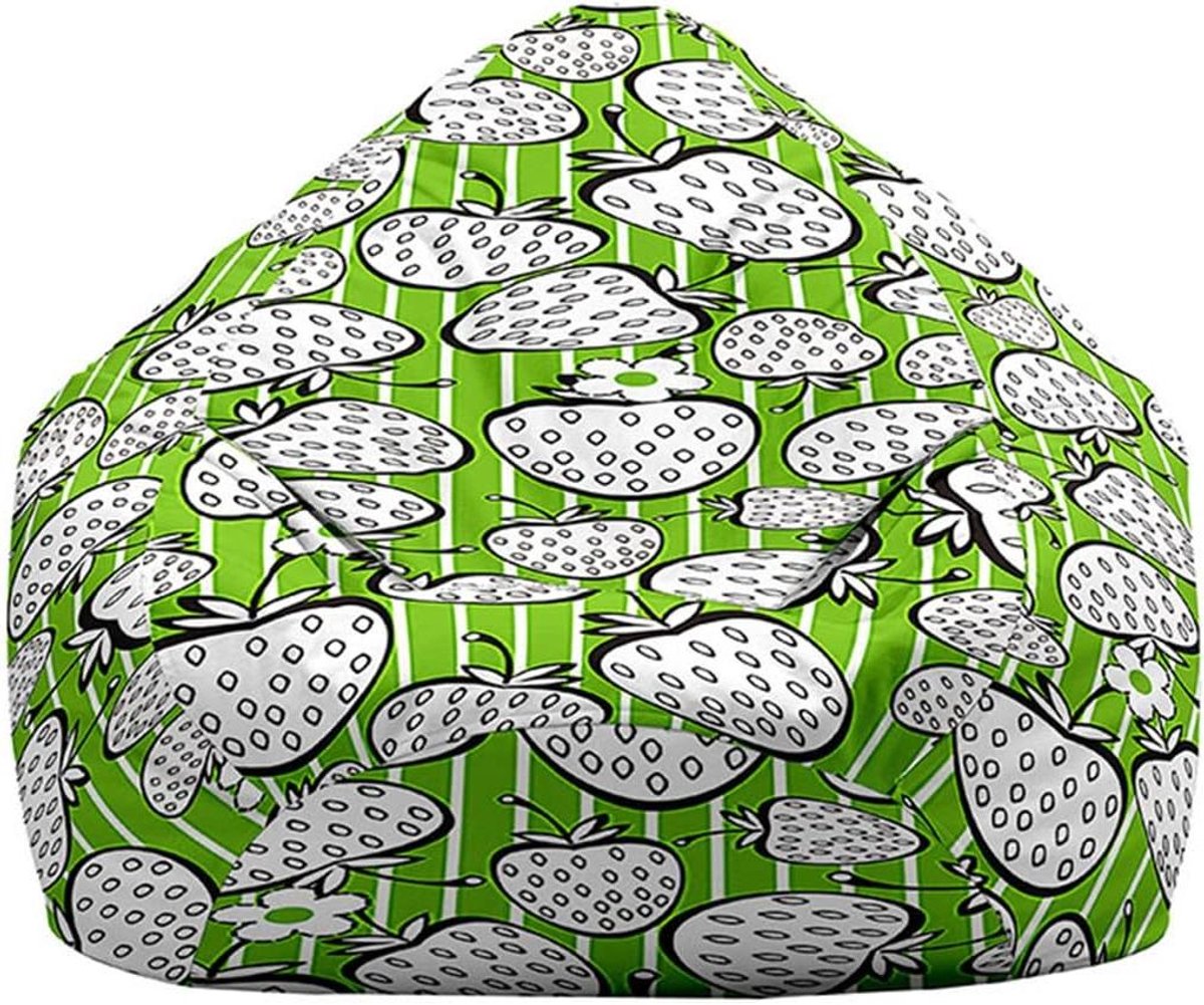 Zitzak hoes - Stoelhoes - Ontspannen zitten - Wasbare overtrek - 70 x 80 cm - Groen
