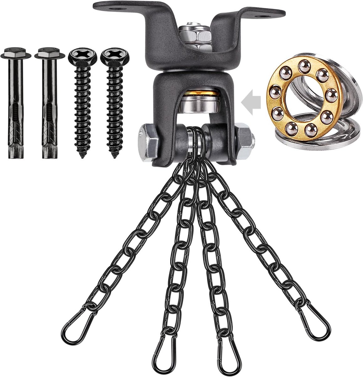 Solidchoice - Heavy Duty Boxing Bag Chain met 360° Rotatie