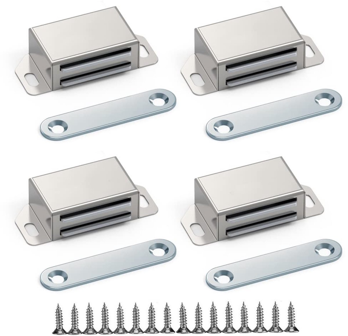 Solidchoice - Magnetische Deurvangst 4-Pack voor Kastdeuren