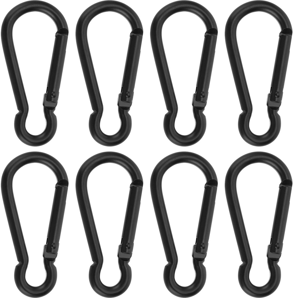 Solidchoice - Set van 8 RVS Karabijnhaken voor Hondenriem en Camping