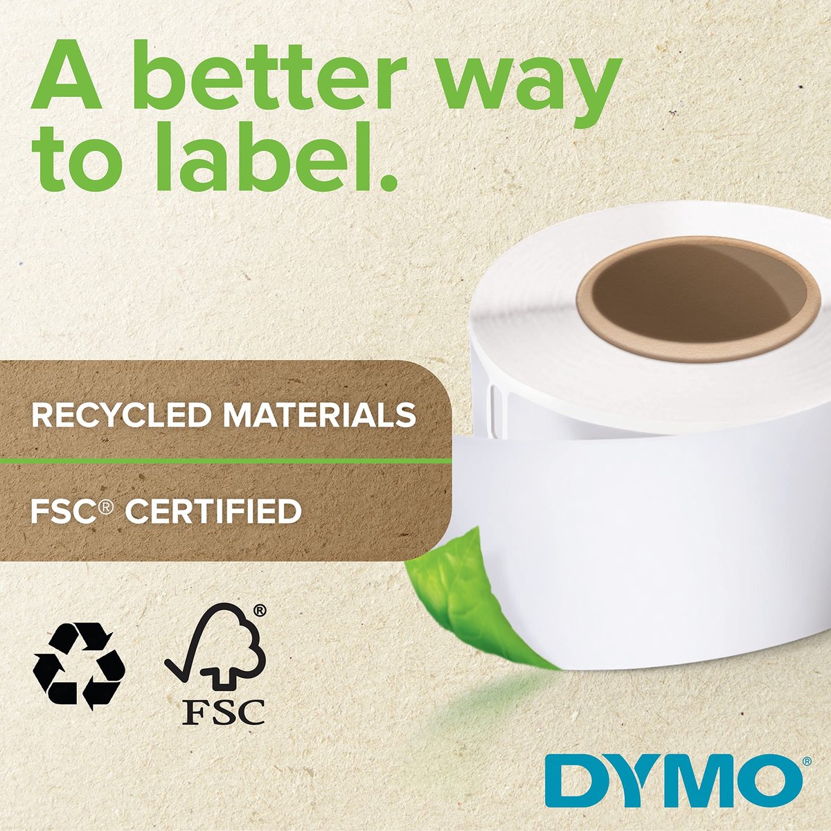 Solidchoice - Duurzame LabelWriter Labels 57mm x 32mm, 800 Stuks