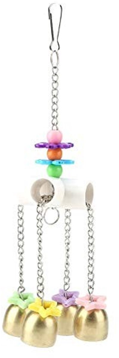 Solidchoice - Parrot Swing Speelgoed met Hangende Bel voor Kleine Vogels