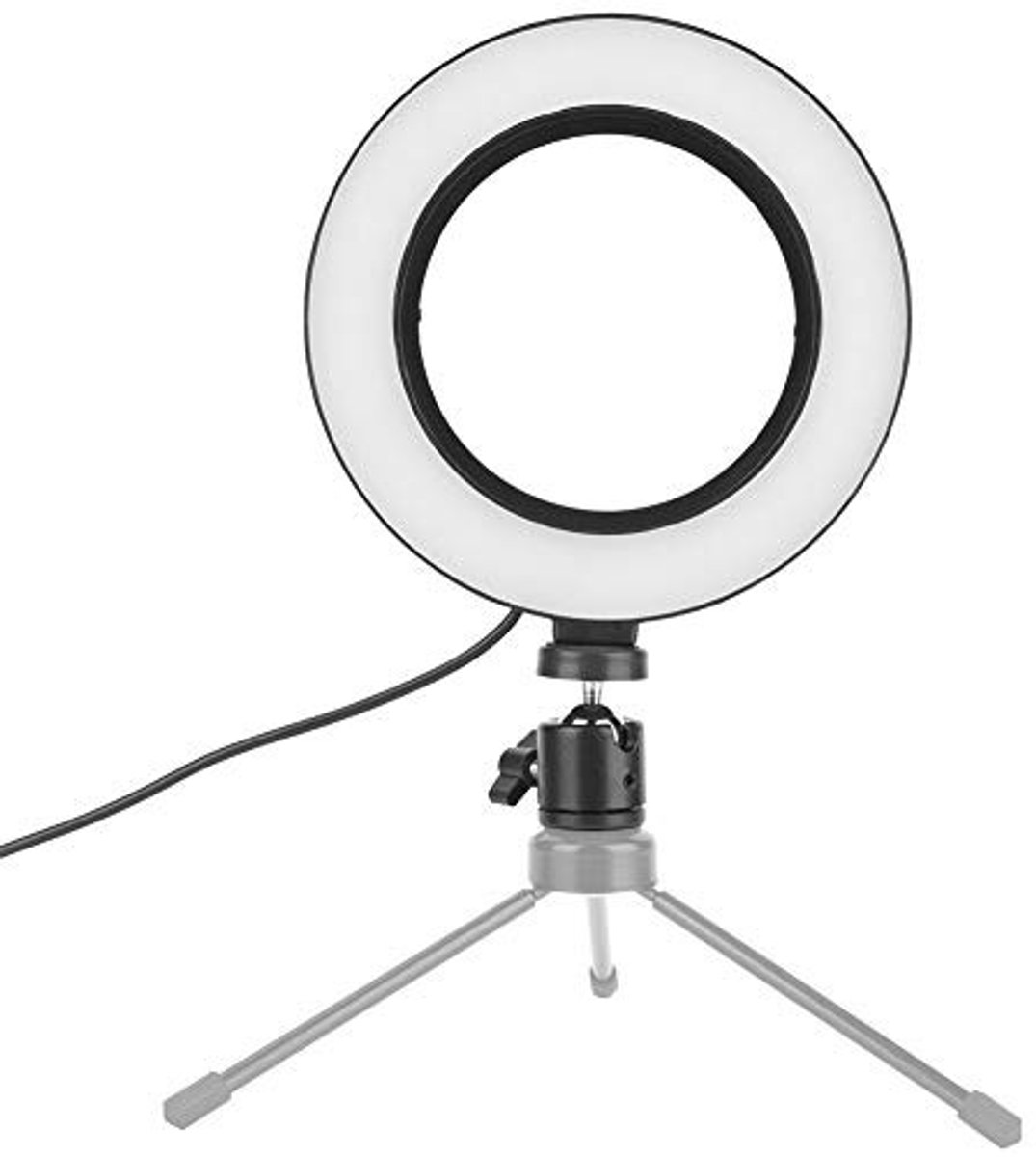 Solidchoice - 6 Inch Ringlicht met 72 LED's - Dimbaar Licht voor YouTube, Video en Fotografie