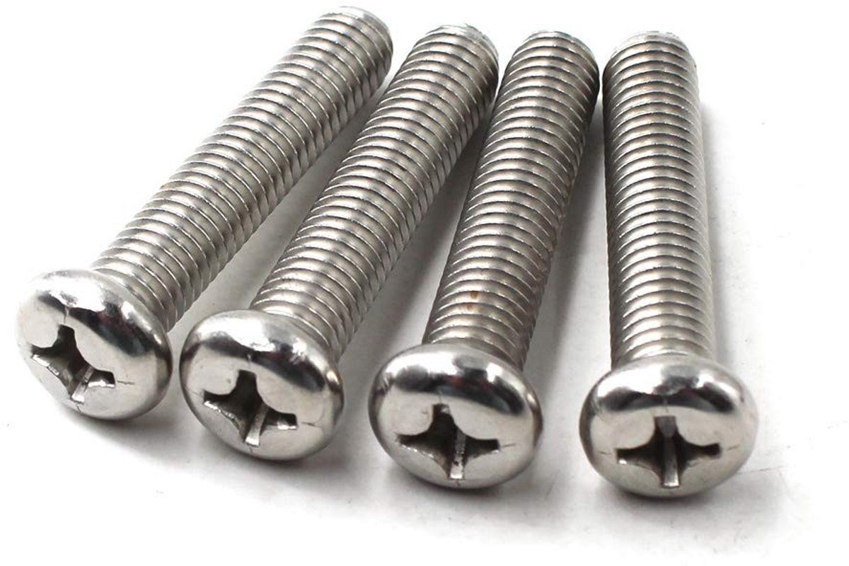 M3x6 Kruis Schroeven 304 RVS Meten Machine Schroef Bouten - Set van 100 voor Diverse Toepassingen