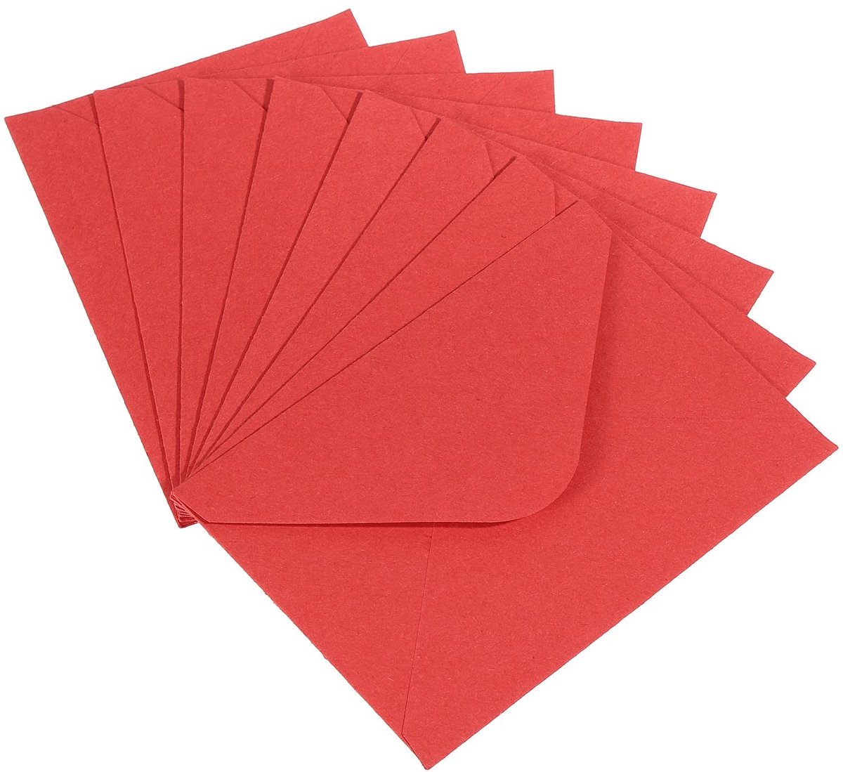 Solidchoice - Mini Enveloppen voor Groet- en Cadeaukaarten, Rood