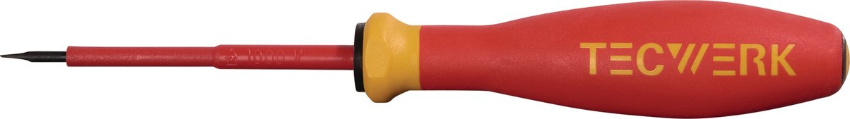 Tecwerk Schroevendraaier SLEUF VDE 3,0 x 100 mm geïsoleerd