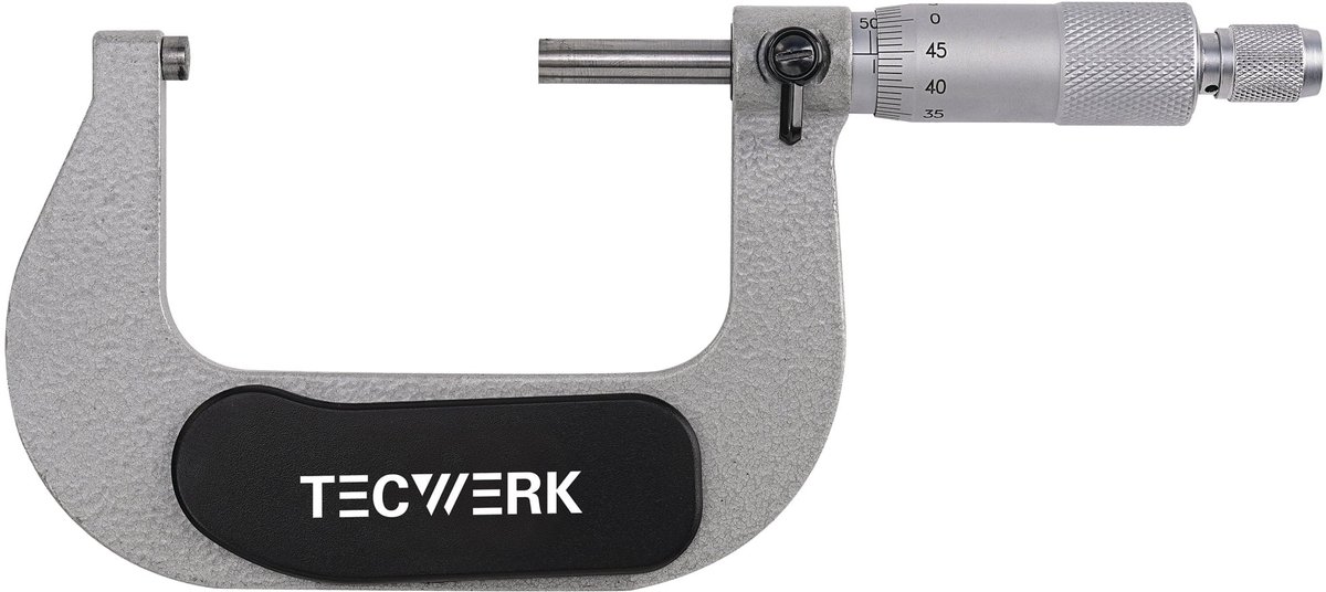 Buitenmicrometer DIN 863/1 50-75mm spindeldiameter 6,5mm TECWERK