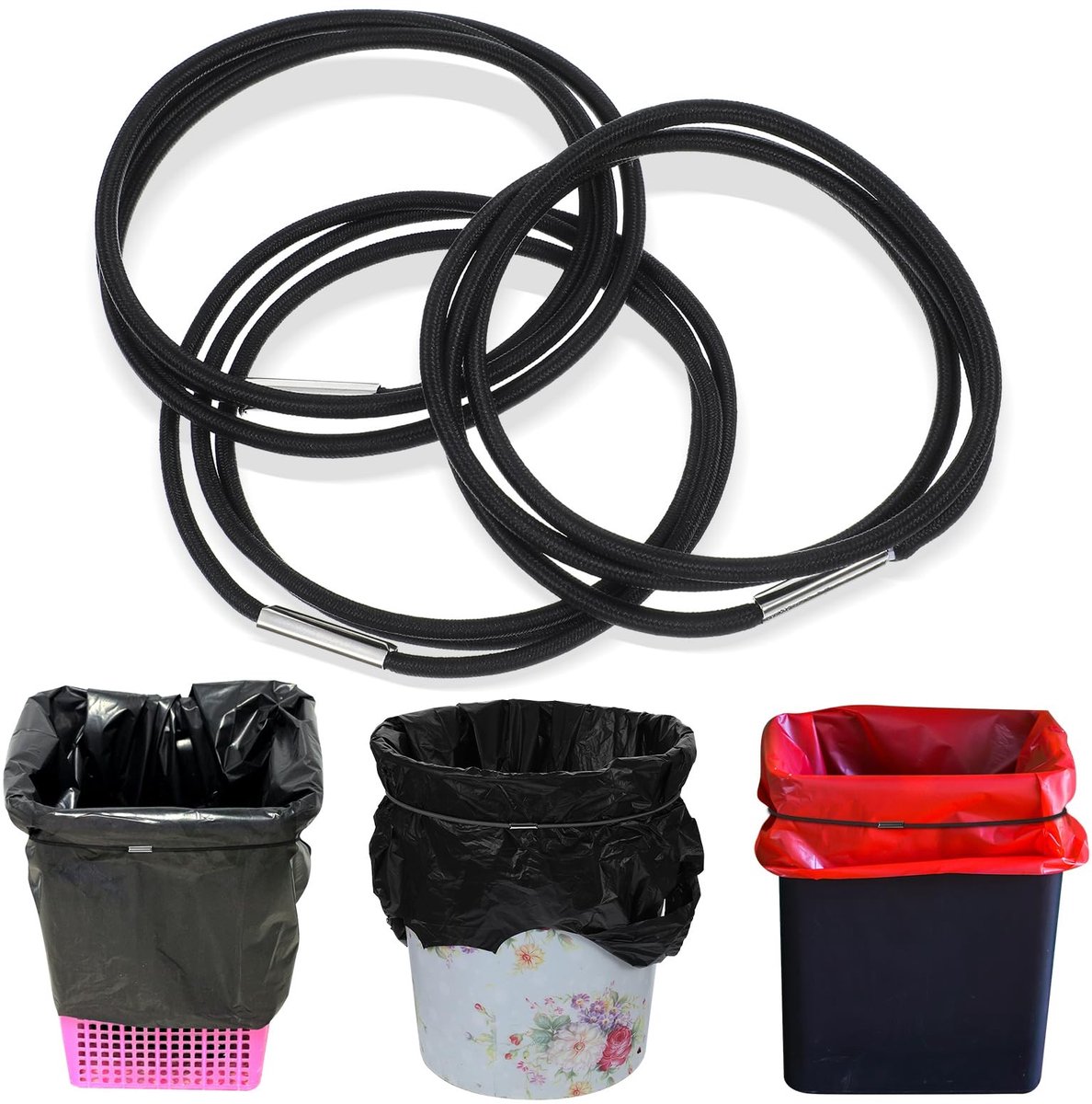 Solidchoice - Rubber Vuilnisemmerbanden Set van 3 Stuks