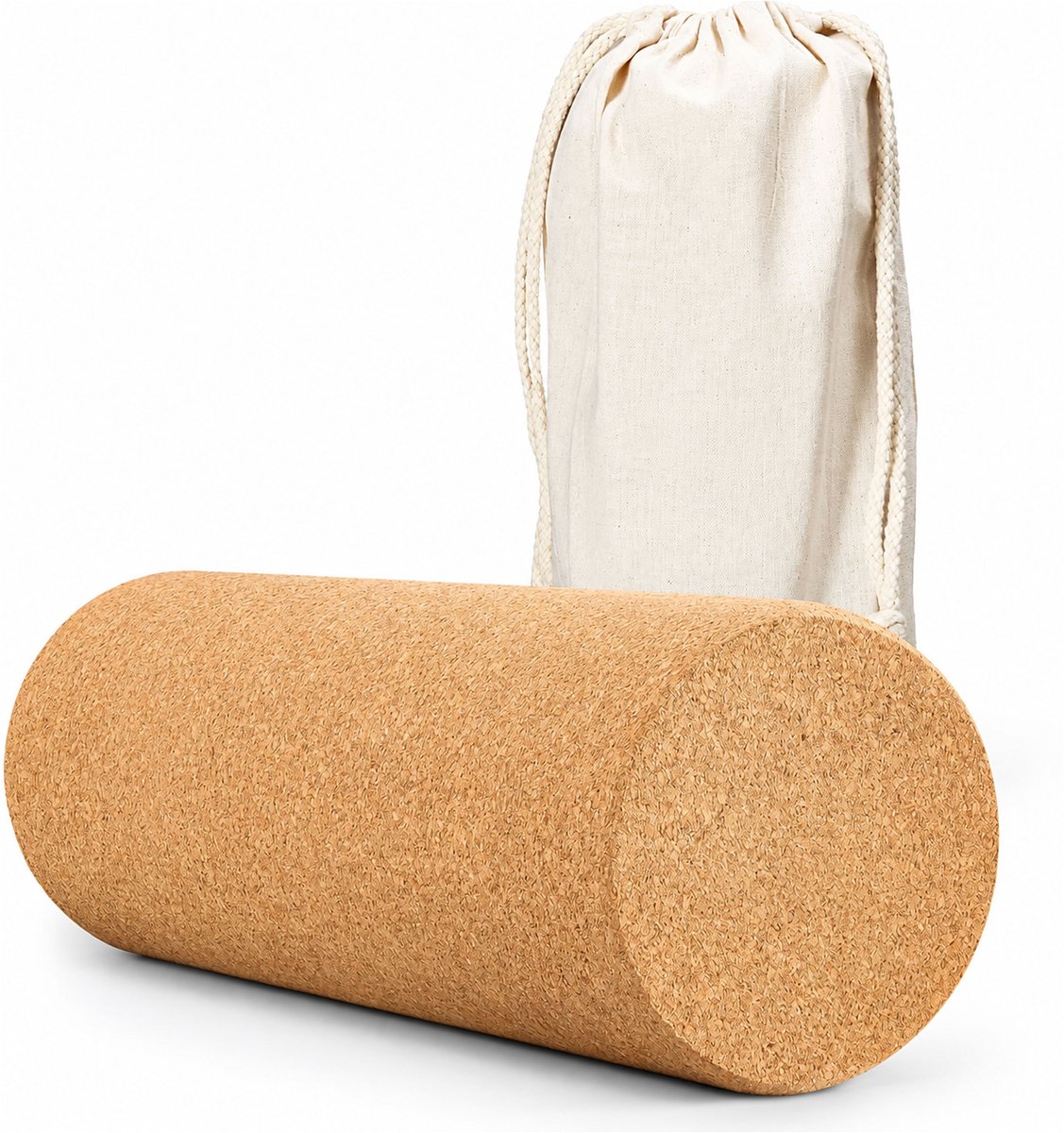 Kaiyaya - Kurk yogablok 1 stuk - Balans & stabiliteit - 100% kurk, antislip - Lichtgewicht, afgeronde hoeken - Yoga, stretching, balansoefeningen - Natuurlijk kurkbruin, 22.5x15x7.5cm