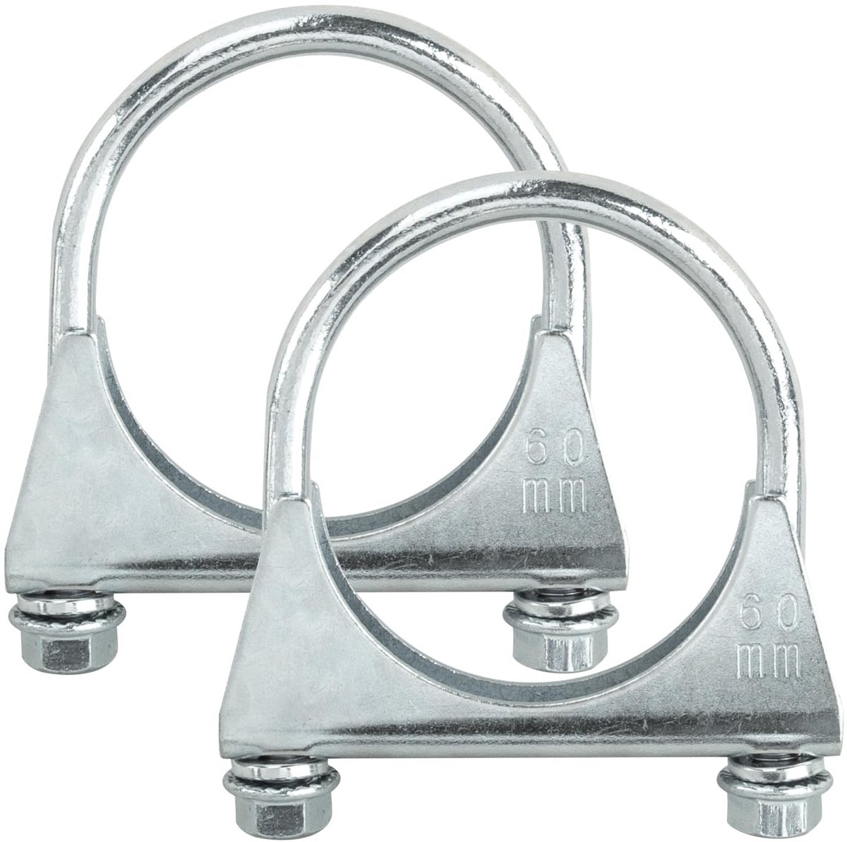 Solidchoice - 2 Stuks Roestvrijstalen Beugelklemmen voor Buisbevestiging