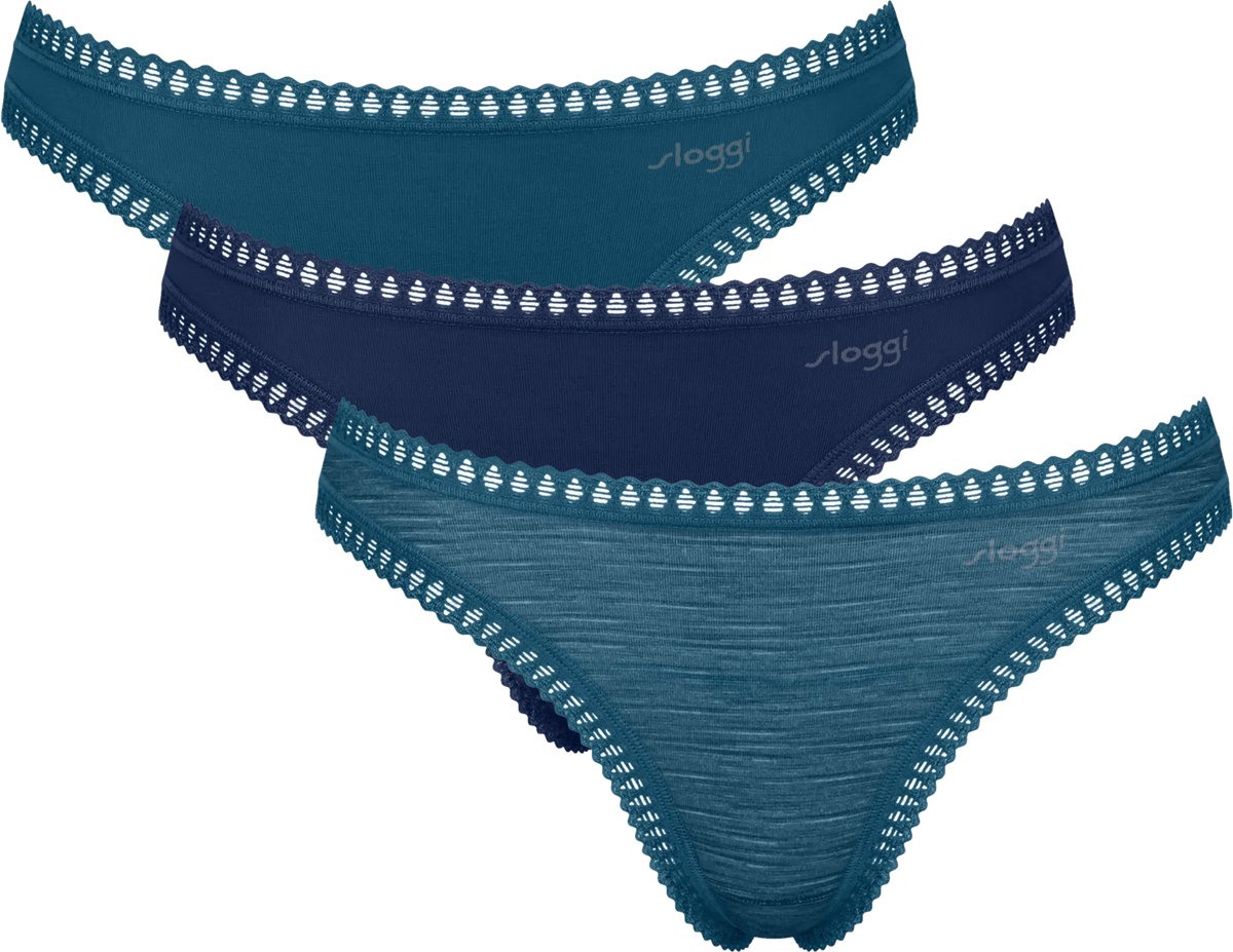 Sloggi GO Crush String C3P Dames Onderbroek - TURQUOISE