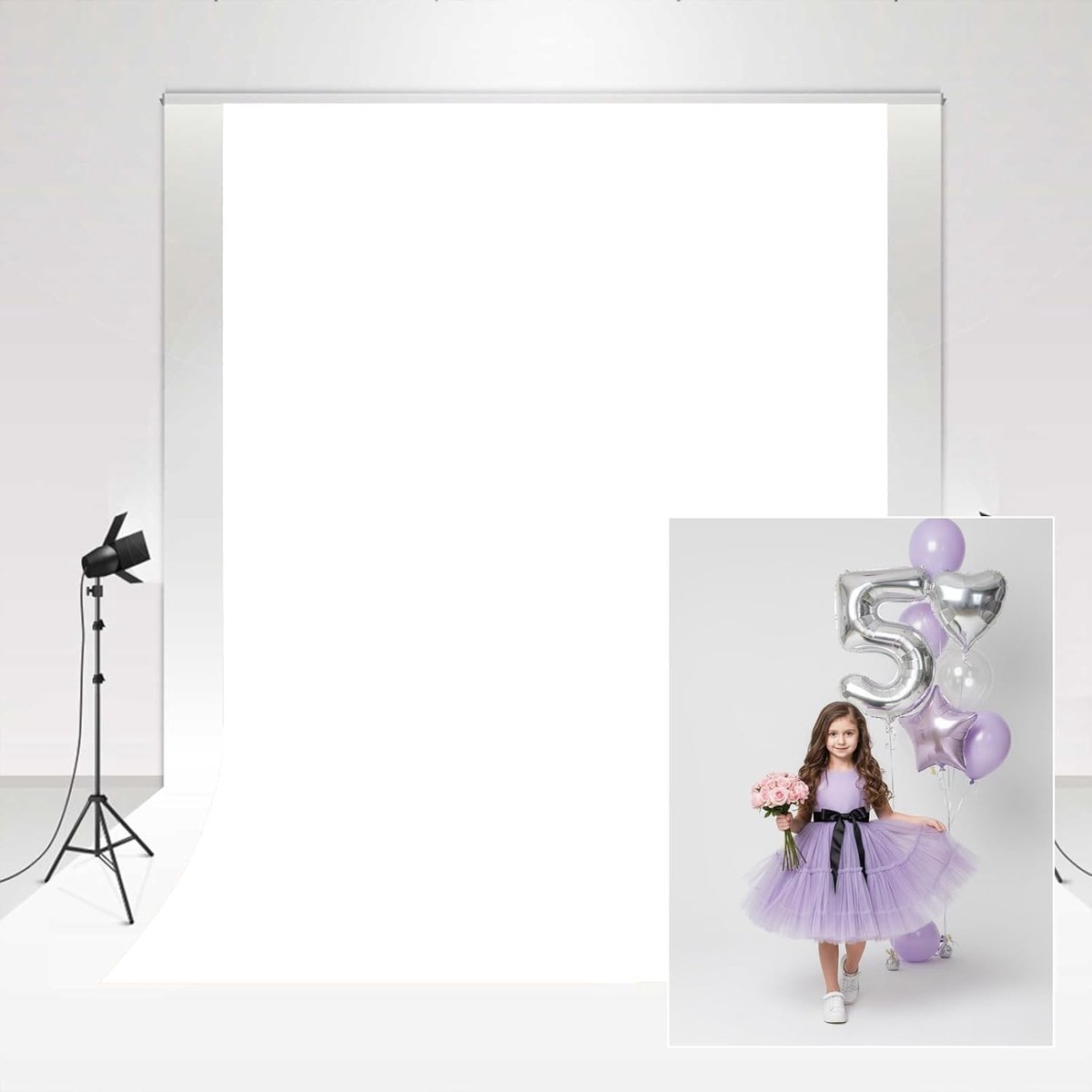 Backdrop wit 2x3m Magazine Shooting Together opvouwbare achtergrond fotostudio bruiloft fotografische achtergrond Huidvriendelijk voor pasgeborene Pure White Chroma Key Photo Booth