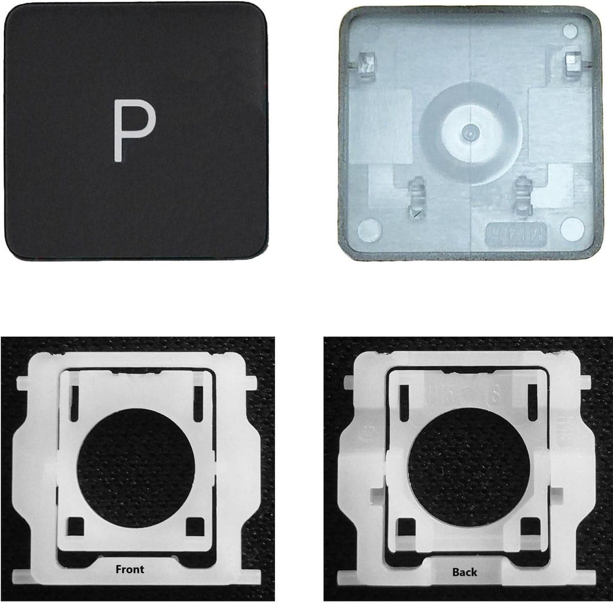 Sleuteldop met scharniervervanging voor (M1 M2) MacBook Pro A2141 A2251 A2289 A2338 A2442 A2485, vervangen voor MacBook Air A2179 A2337 A2681 Toetsenbord Keycap (P-toets)