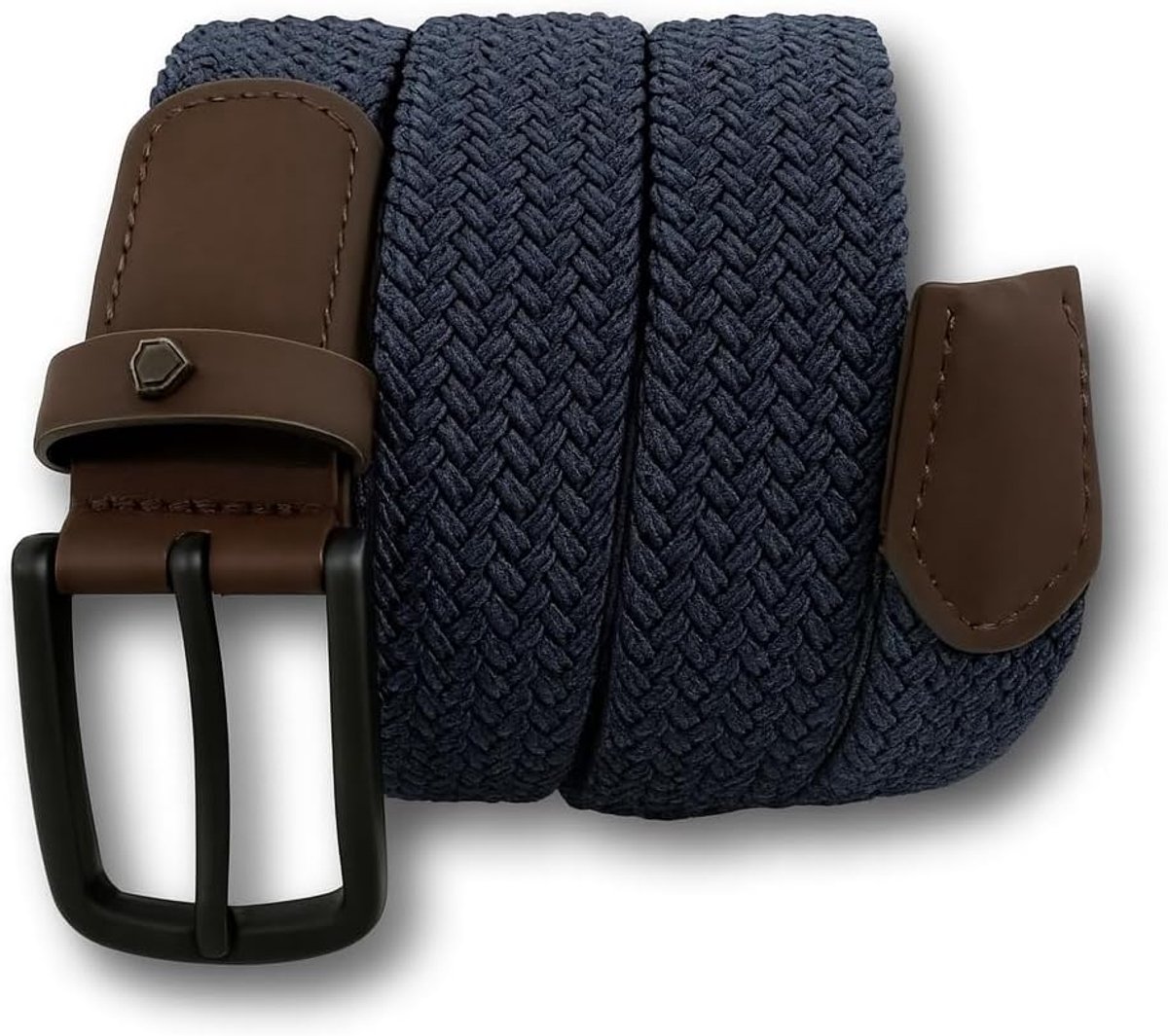 Stretchriem, uniseks, stoffen riem, elastische gevlochten riem, gevlochten en elastische rekbare riem voor dames en heren