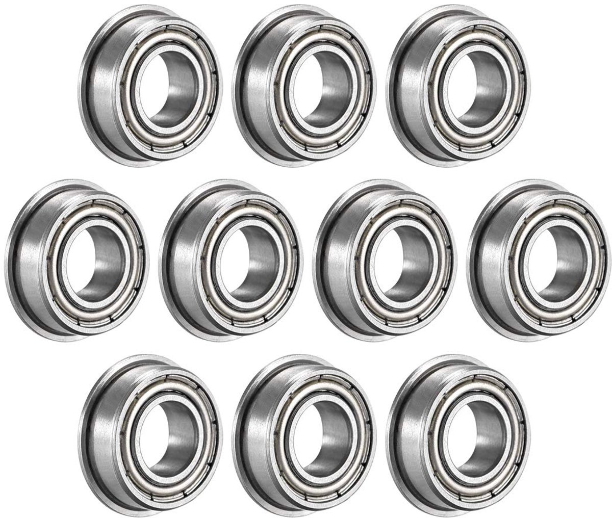 Lagers dubbel metallic chroom staal lager 6x12x4mm