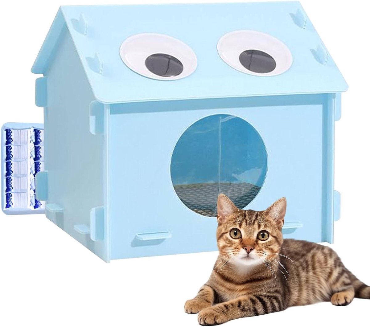 Koelhuis voor huisdieren - Verkoelend bed - Comfortabel rusten - Meerlaagse koeling - 47 x 47 cm - Grijs