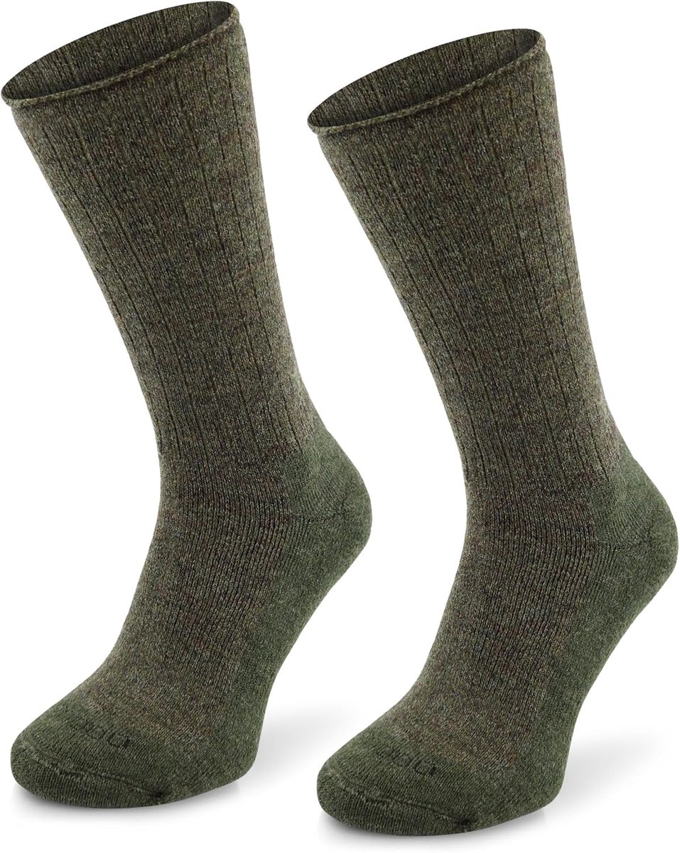 Merinosokken - Khaki - Thermoactief - Warmte en comfort voor dagelijks gebruik - SnelShoppen