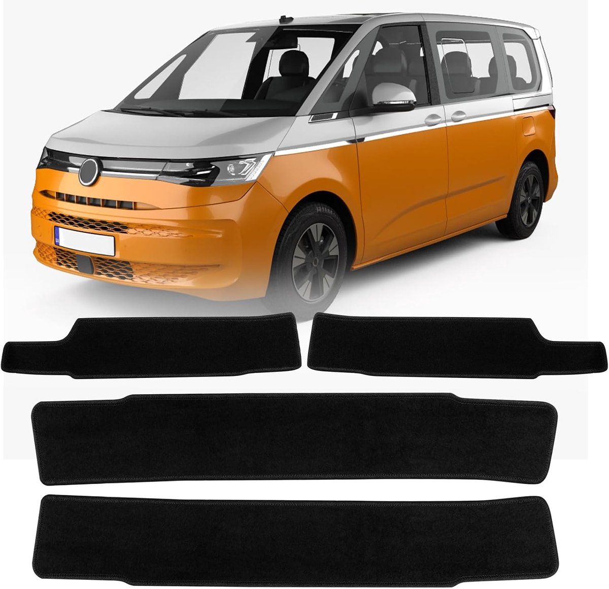 Vloermatten set van 4 - vervanging voor VW T7 - hoogwaardig polypropyleen - duurzaam en makkelijk schoon te maken - ShopVlot